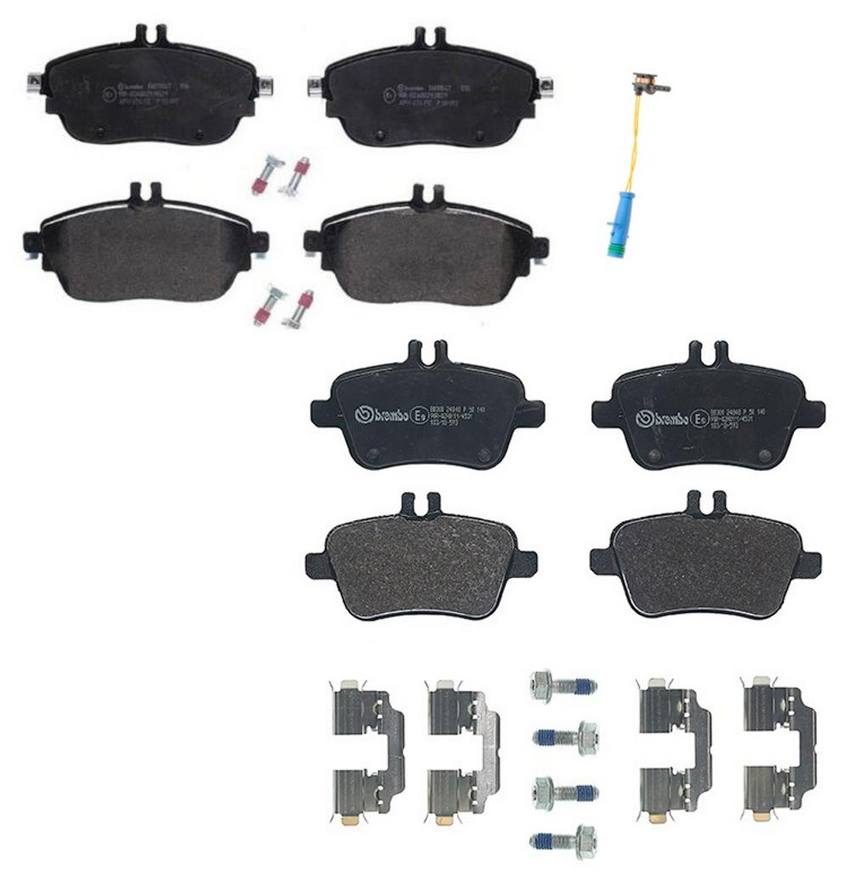 Brembo Brake Pads Kit -  Front and Rear (Low-Met)